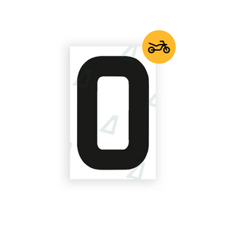 Alite Nanofilm for United Kingdom Moto license plates - Symbol "O" - Alite