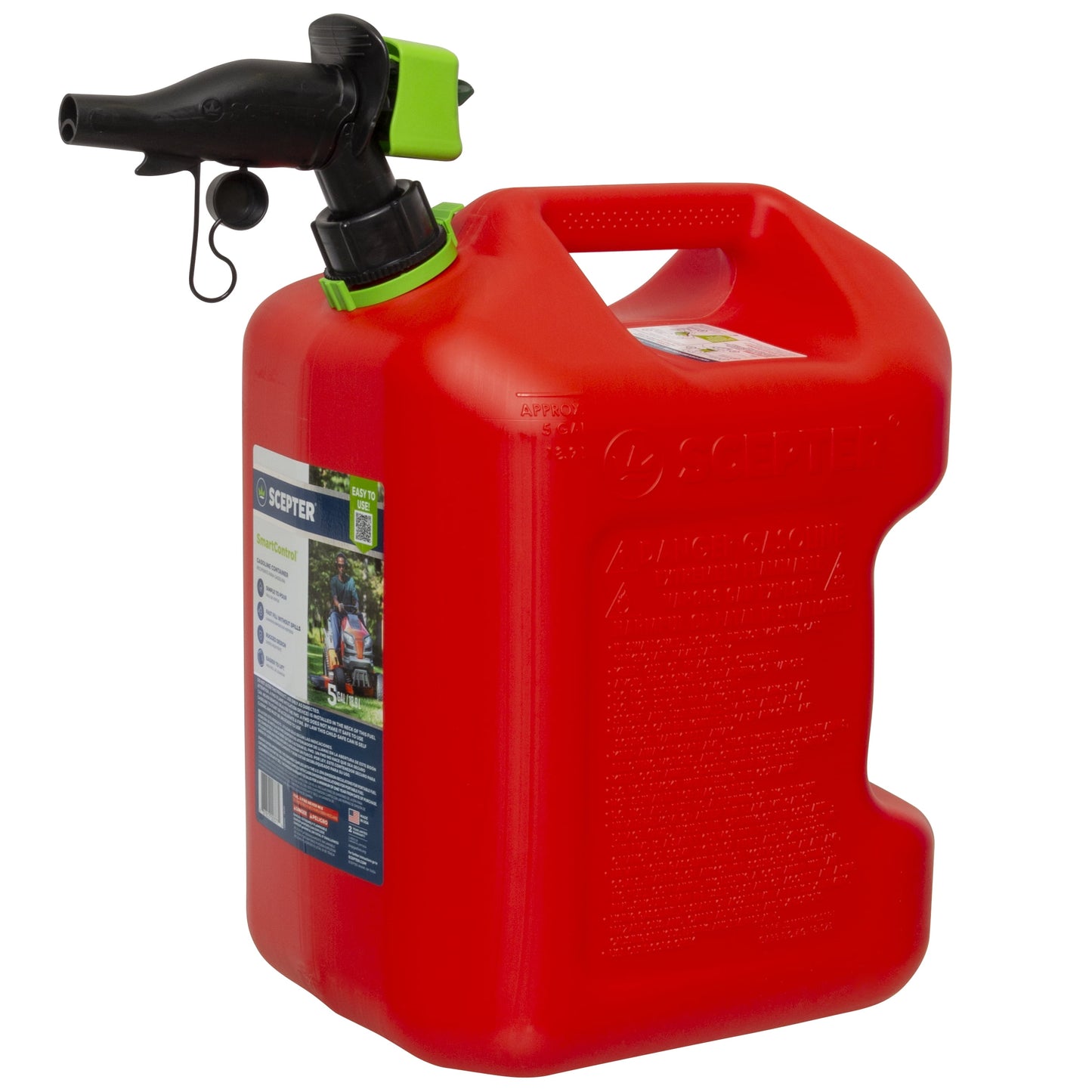 Scepter 5 Gallon Gas Can SmartControl Enhance Fuel Gasoline Container fscg572
