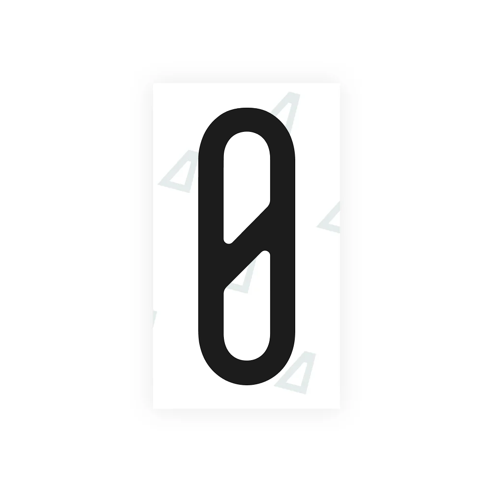 Alite Nanofilm for US (Pennsylvania 2025) license plates - Symbol "0"