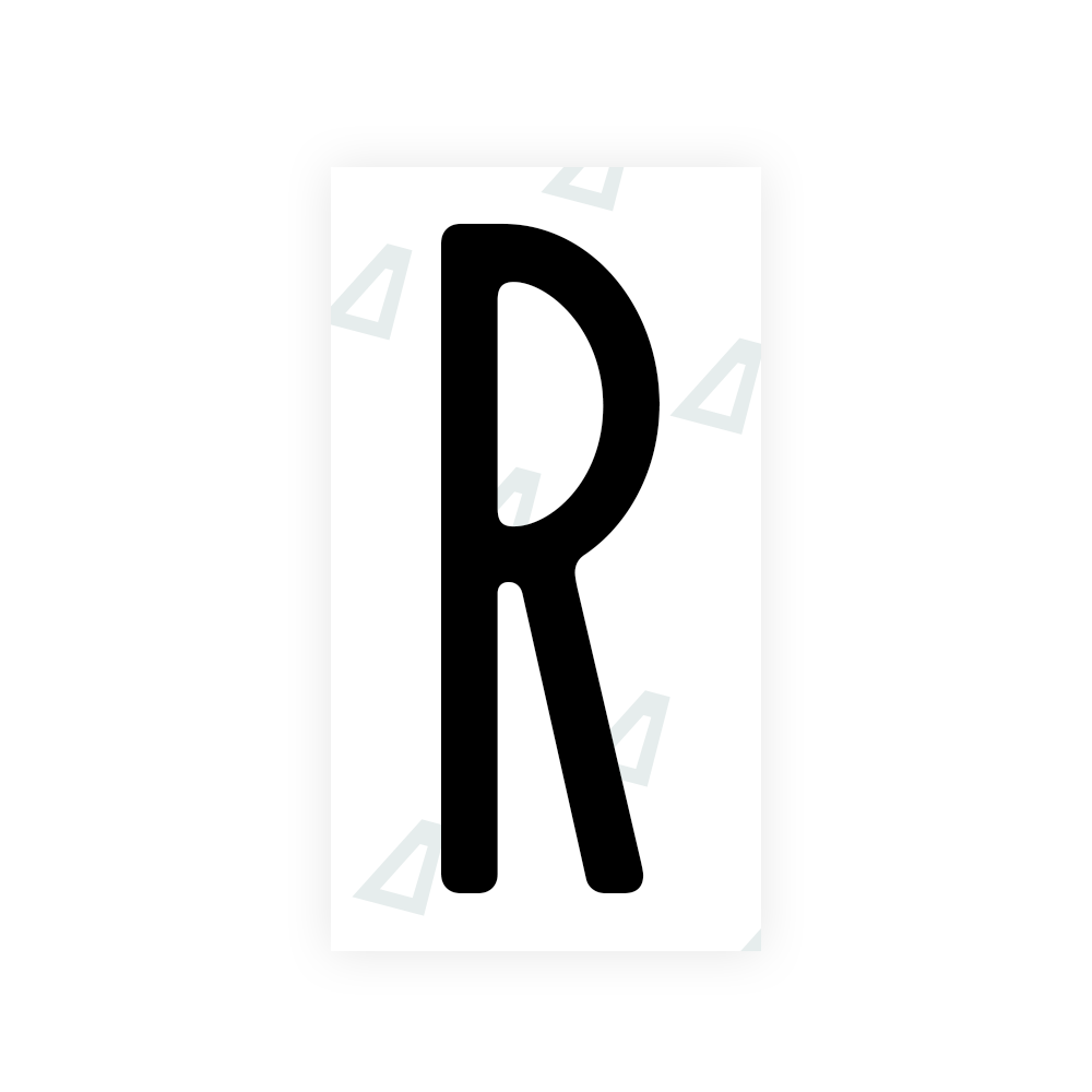 anti-fine plate sticker