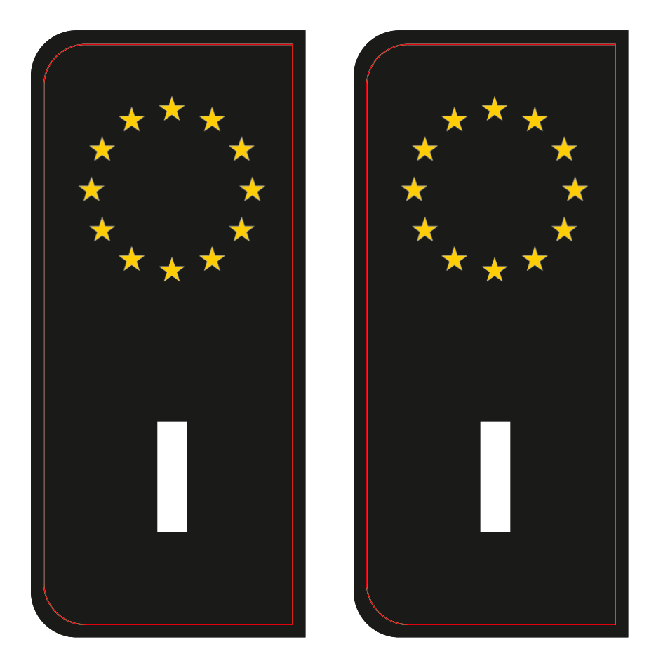 Alite Stickers™ - for number plate (Italy version) - Alite