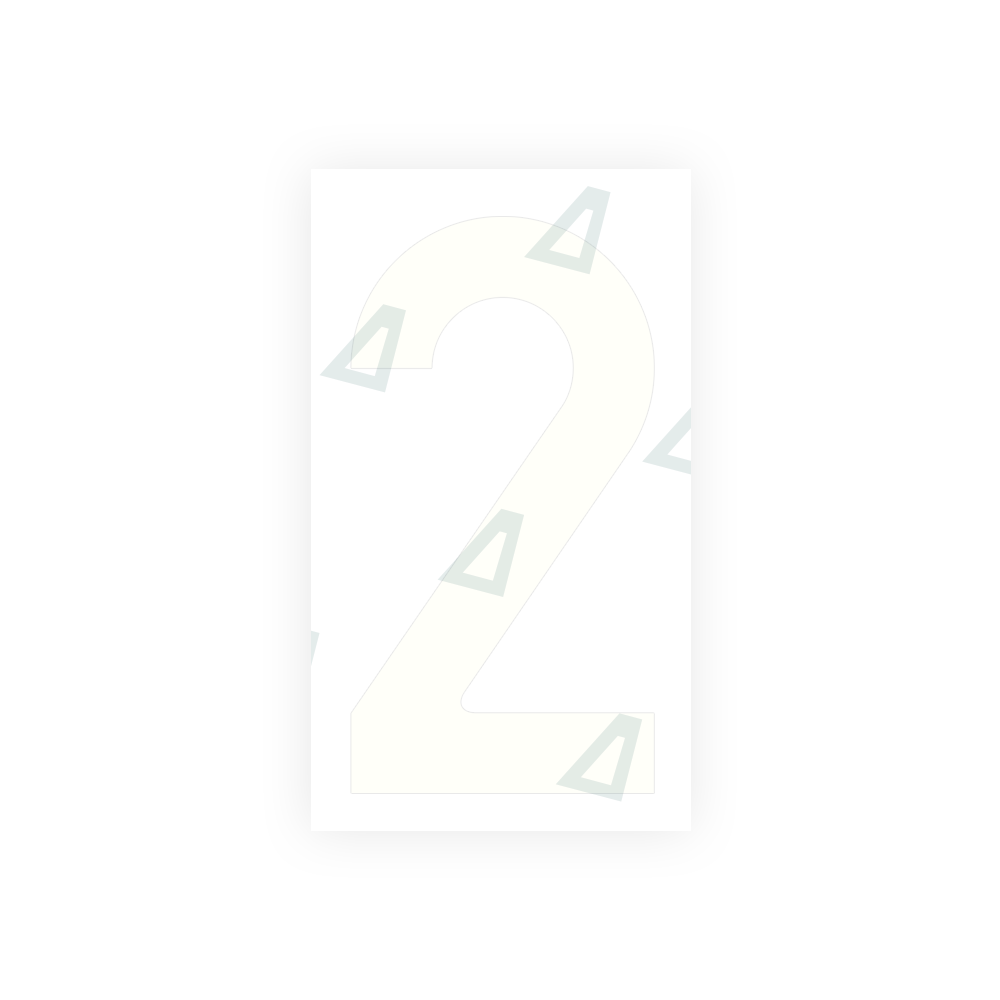 Alite Nanofilm for Czech Republic license plates - Symbol "2" - Alite