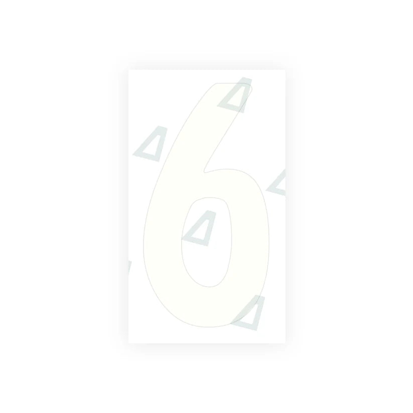 Alite Nanofilm für Tansania (Standard) Nummernschilder - Symbol "6"