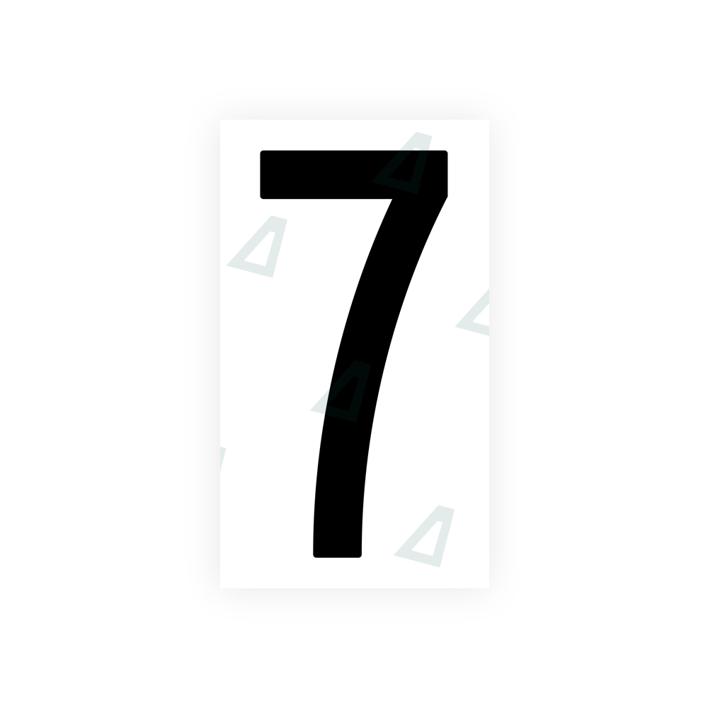 anti radar number sticker