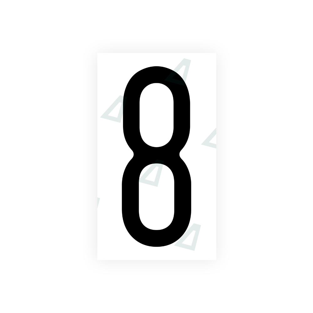 anti radar number sticker