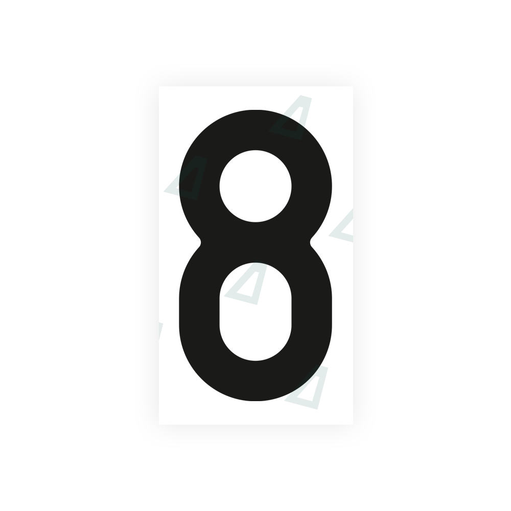 Alite Nanofilm for Czech Republic license plates - Symbol "8" - Alite