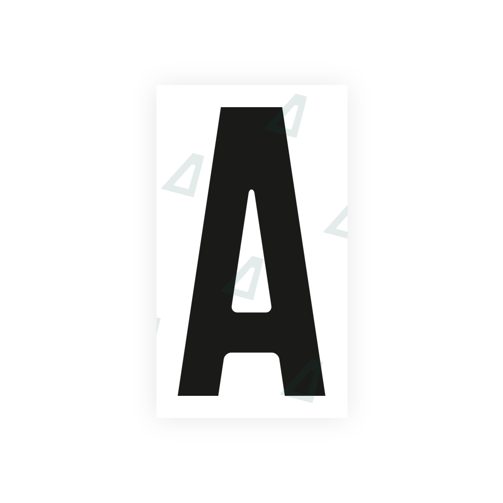 Alite Nanofilm for Czech Republic license plates - Symbol "A" - Alite