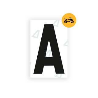 Alite Nanofilm for United Kingdom Moto license plates - Symbol "A" - Alite