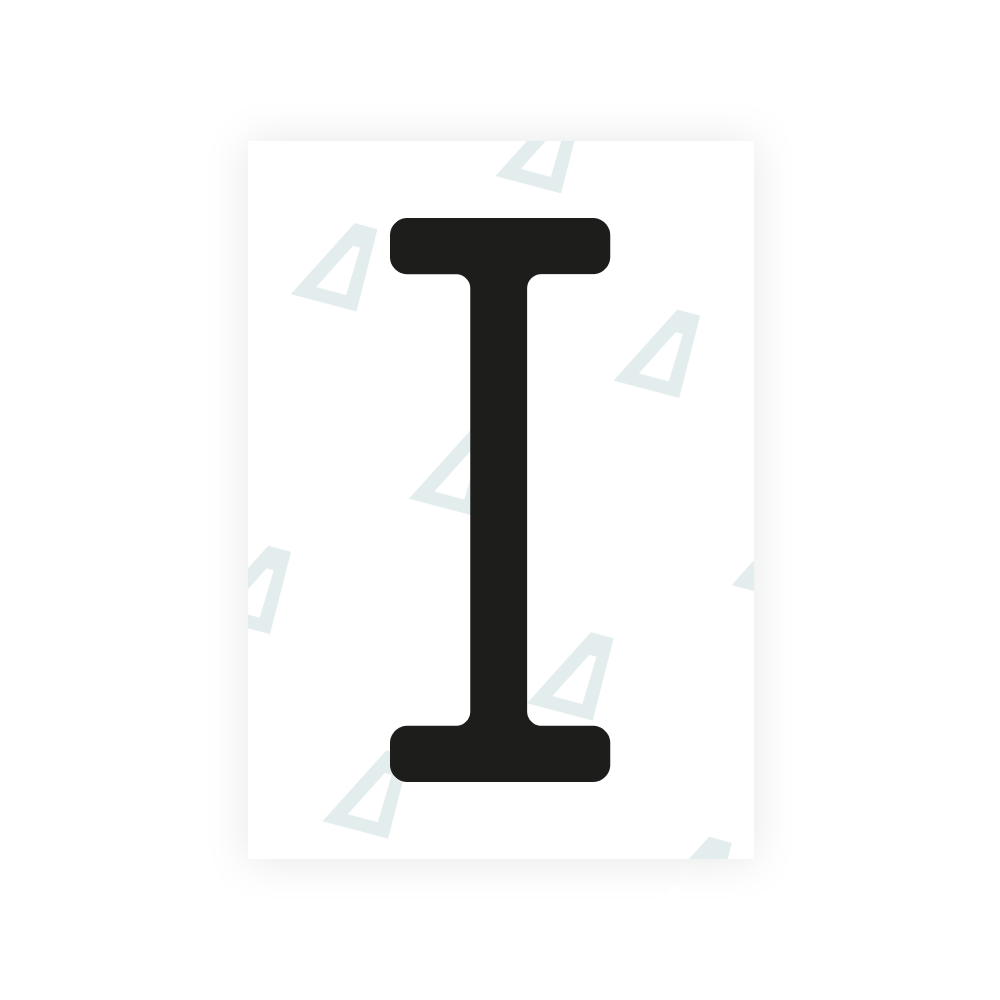 Alite Nanofilm for US (Alaska 2023) license plates - Symbol "I"