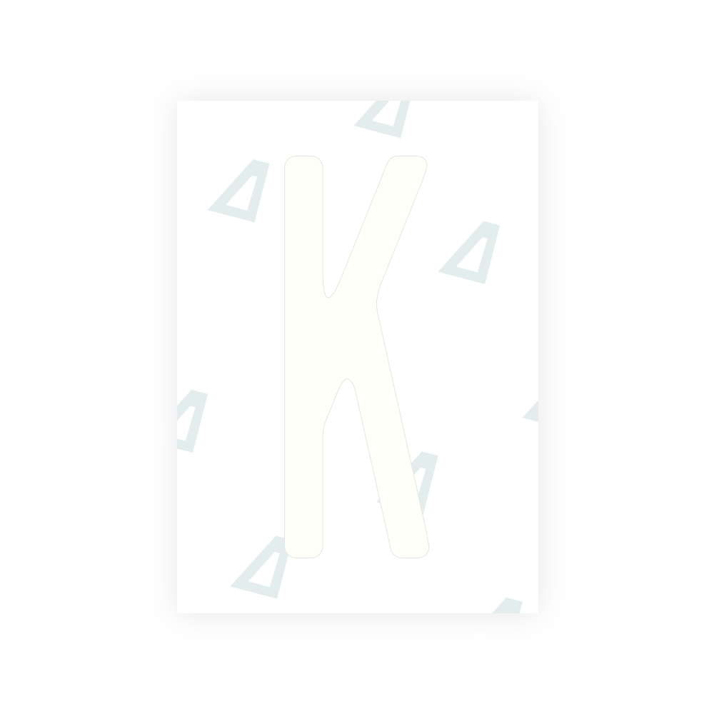 Alite Nanofilm for US (Alaska 2023) license plates - Symbol "K"