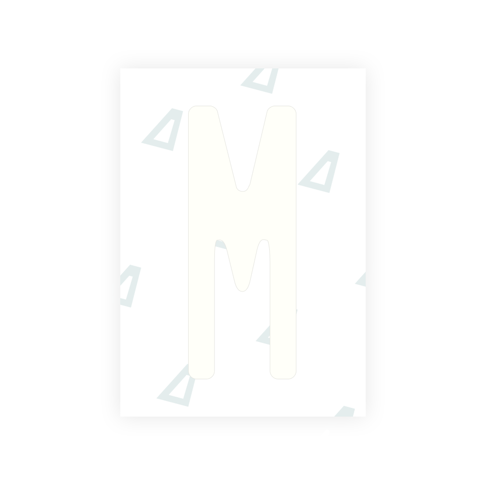 Alite Nanofilm for US (Alaska 2023) license plates - Symbol "M"