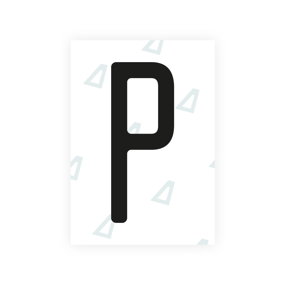 Alite Nanofilm for US (Alaska 2023) license plates - Symbol "P"