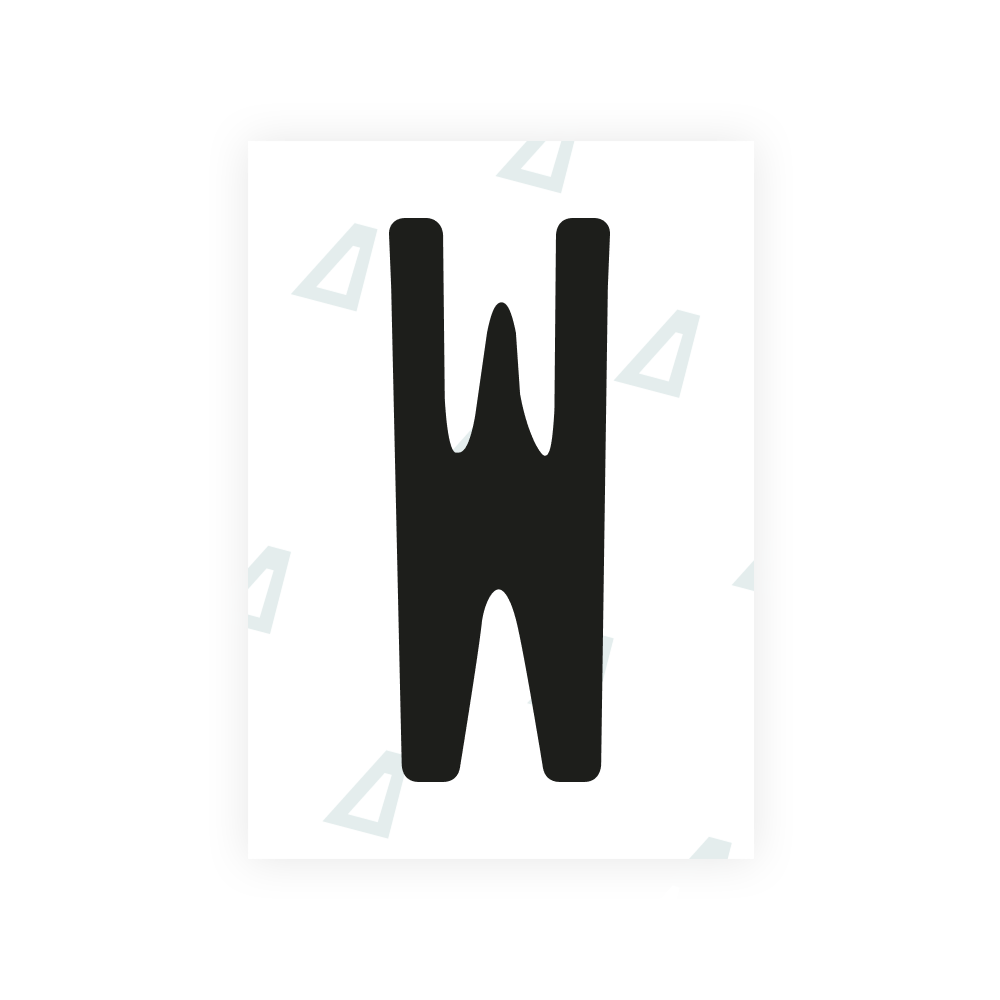 Alite Nanofilm for US (Alaska 2023) license plates - Symbol "W"