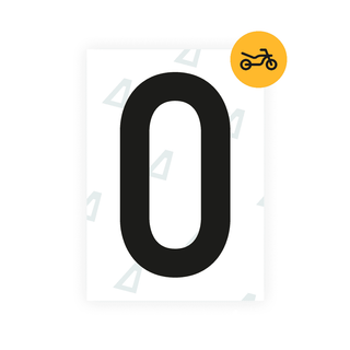 Alite Nanofilm for Austria Moto license plates - Symbol "0" - Alite