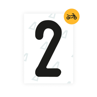 Alite Nanofilm for Austria Moto license plates - Symbol "2" - Alite