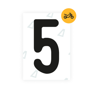 Alite Nanofilm for Austria Moto license plates - Symbol "5" - Alite