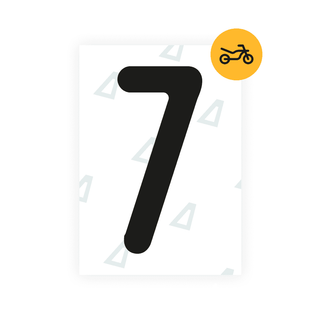 Alite Nanofilm for Austria Moto license plates - Symbol "7" - Alite