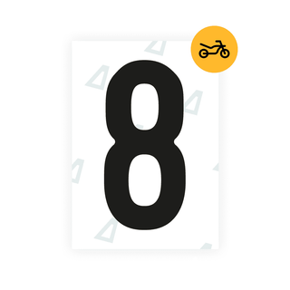 Alite Nanofilm for Austria Moto license plates - Symbol "8" - Alite