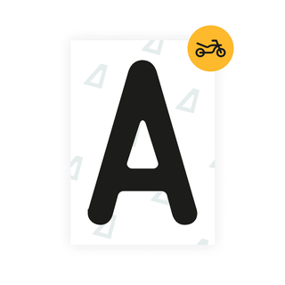 Alite Nanofilm for Austria Moto license plates - Symbol "A" - Alite