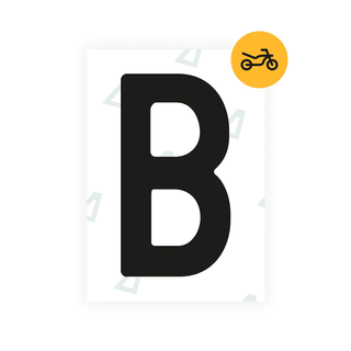 Alite Nanofilm for Austria Moto license plates - Symbol "B" - Alite