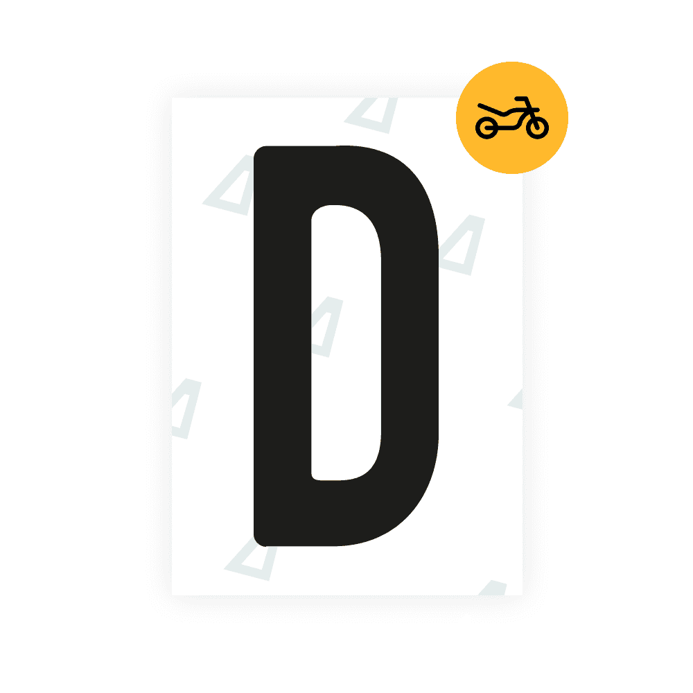 Alite Nanofilm for Austria Moto license plates - Symbol "D" - Alite