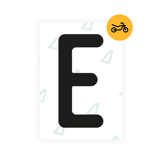 Alite Nanofilm for Austria Moto license plates - Symbol "E" - Alite