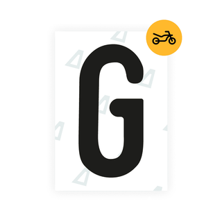 Alite Nanofilm for Austria Moto license plates - Symbol "G" - Alite