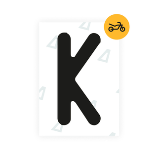 Alite Nanofilm for Austria Moto license plates - Symbol "K" - Alite