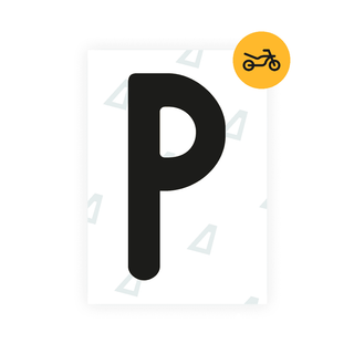 Alite Nanofilm for Austria Moto license plates - Symbol "P" - Alite