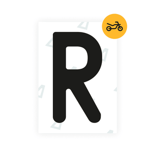 Alite Nanofilm for Austria Moto license plates - Symbol "R" - Alite