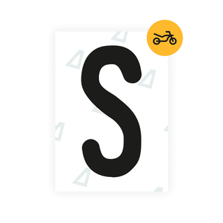 Alite Nanofilm for Austria Moto license plates - Symbol "S" - Alite