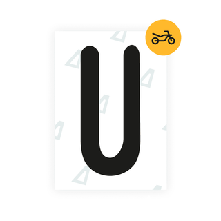 Alite Nanofilm for Austria Moto license plates - Symbol "U" - Alite