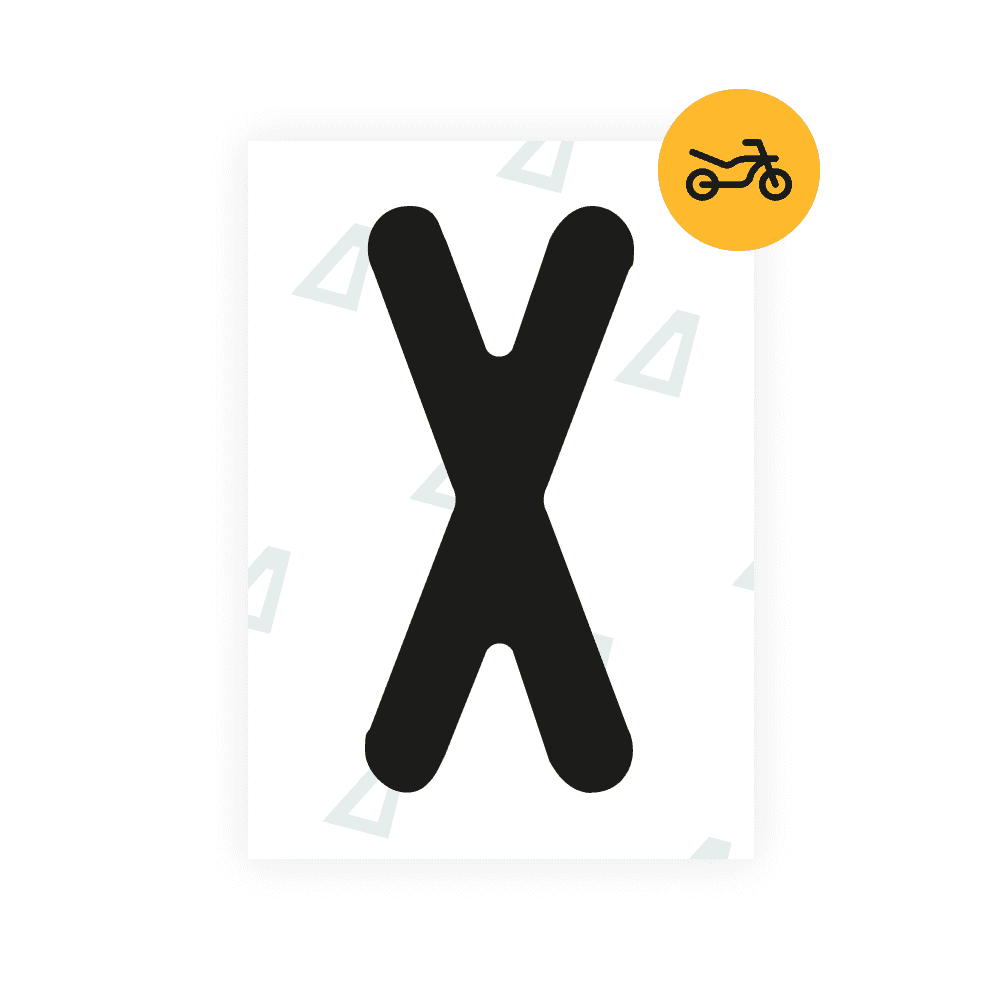 Alite Nanofilm for Austria Moto license plates - Symbol "X" - Alite