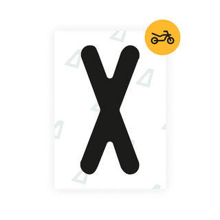 Alite Nanofilm for Austria Moto license plates - Symbol "X" - Alite