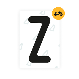 Alite Nanofilm for Austria Moto license plates - Symbol "Z" - Alite