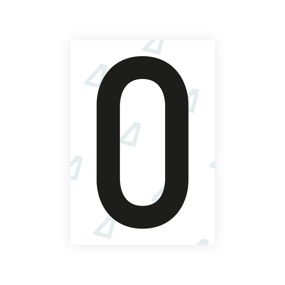 Alite Nanofilm for Austria license plates - Symbol "0" - Alite