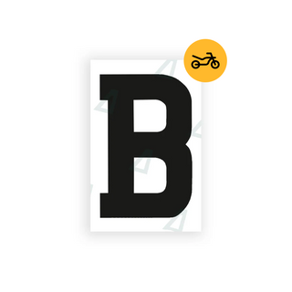 Alite Nanofilm for United Kingdom Moto license plates - Symbol "B" - Alite