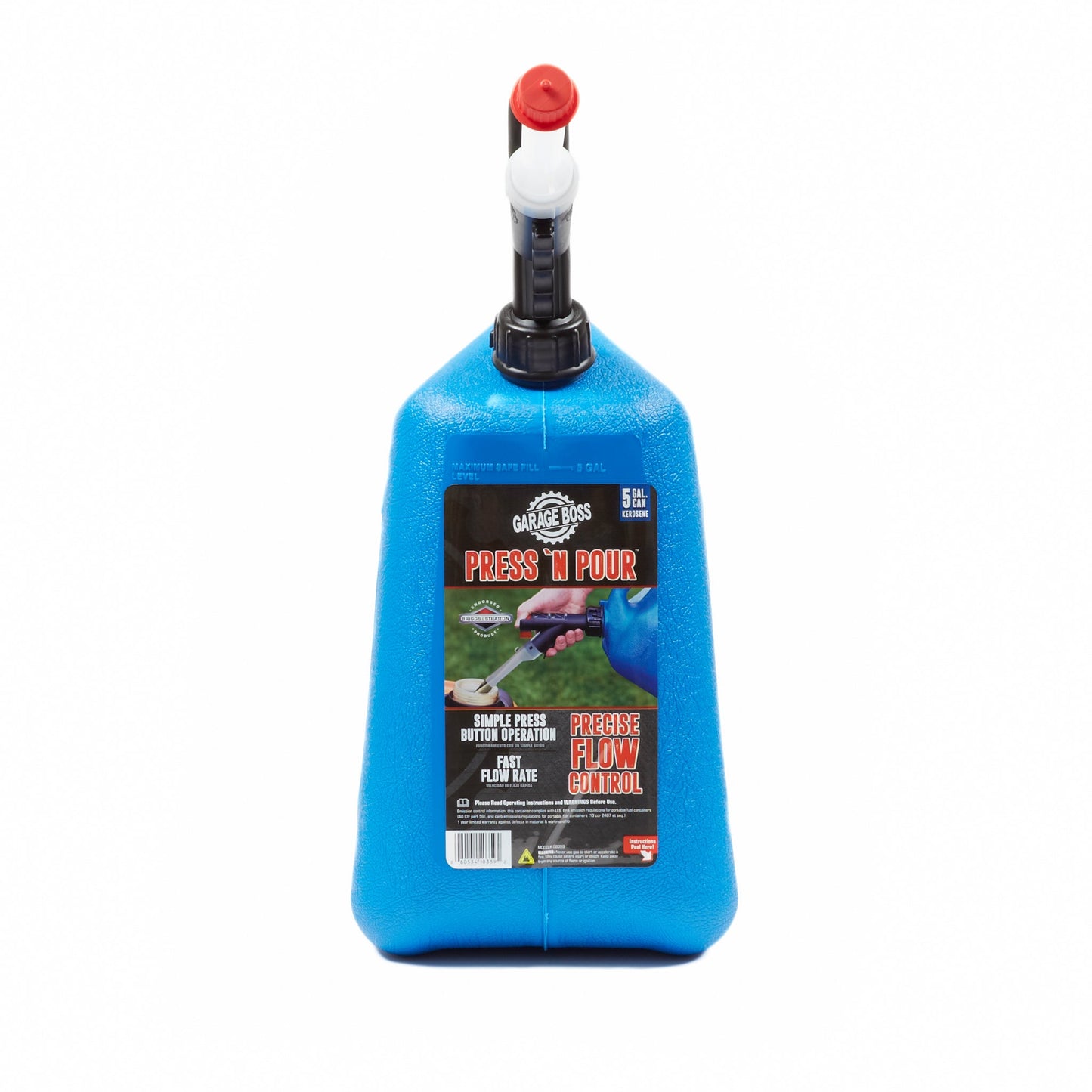 Bidon de kérosène Garage Boss Press N Pour 5 Gal.