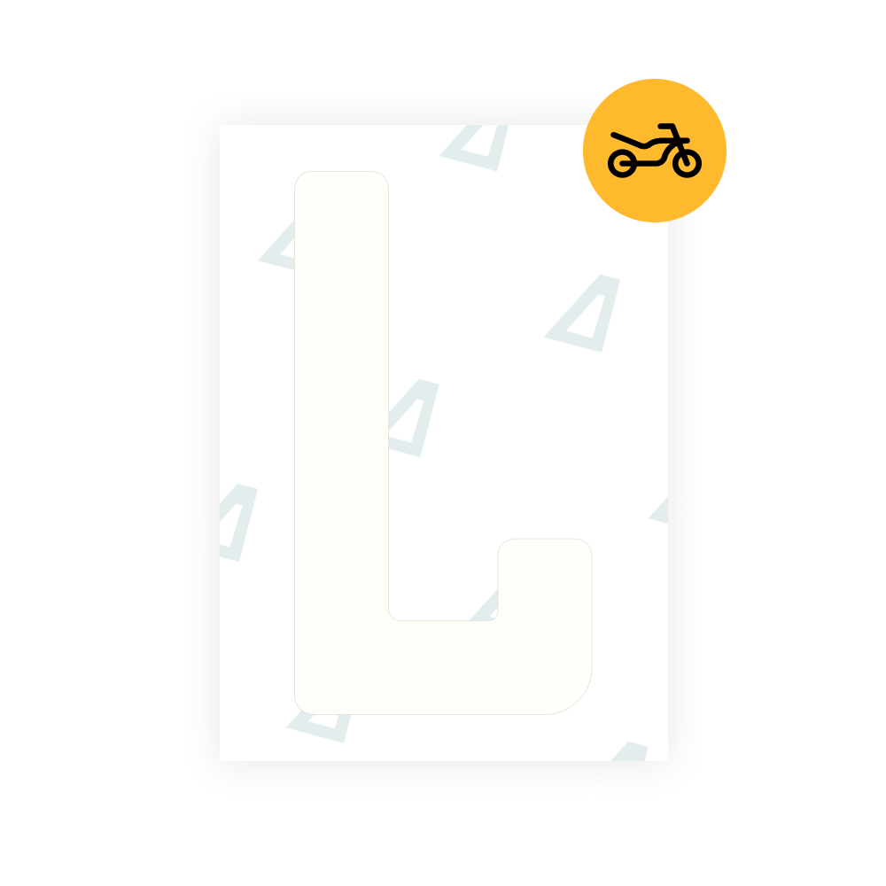 Alite Nanofilm for Argentina moto license plates - Symbol "L"