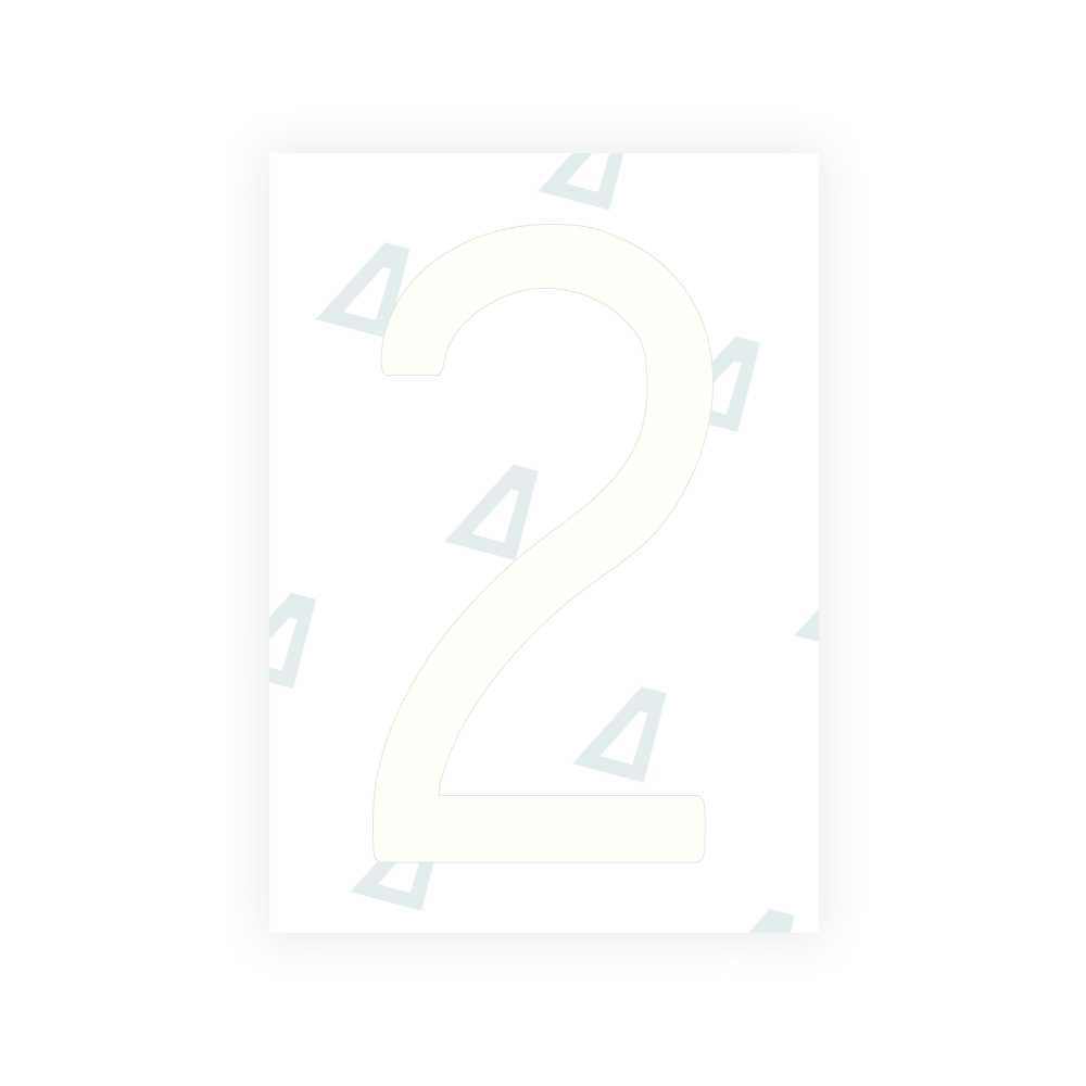 Alite Nanofilm for CA (British Columbia) license plates - Symbol "2"