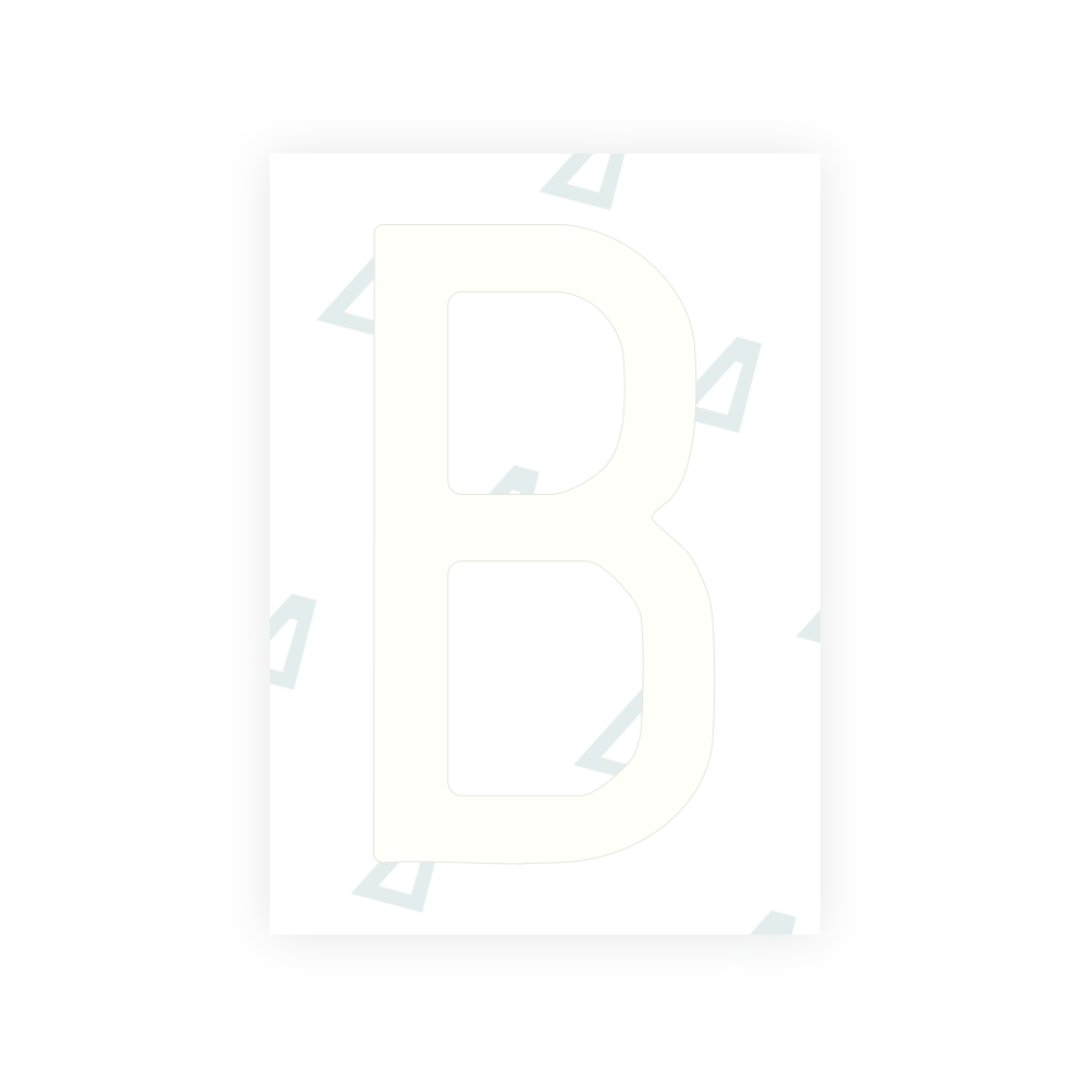 Alite Nanofilm for CA (British Columbia) license plates - Symbol "B"