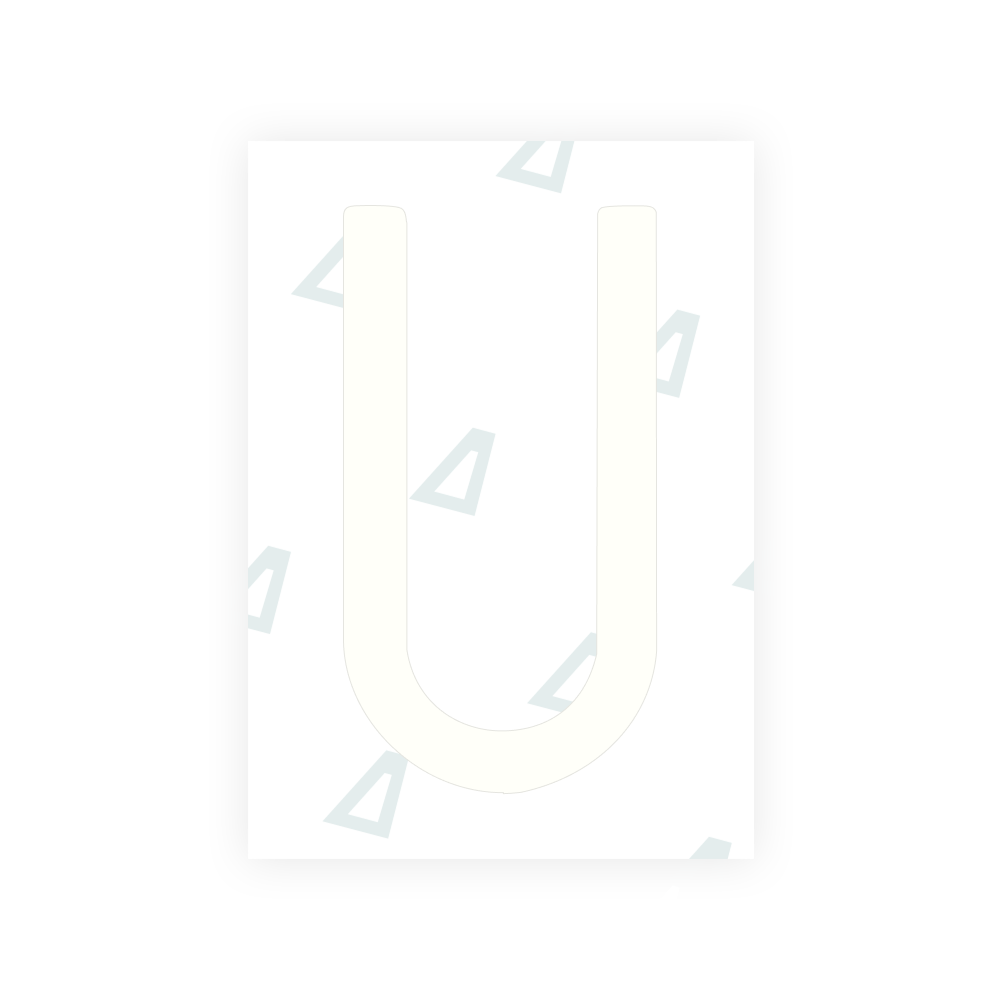 Alite Nanofilm for CA (British Columbia) license plates - Symbol "U"