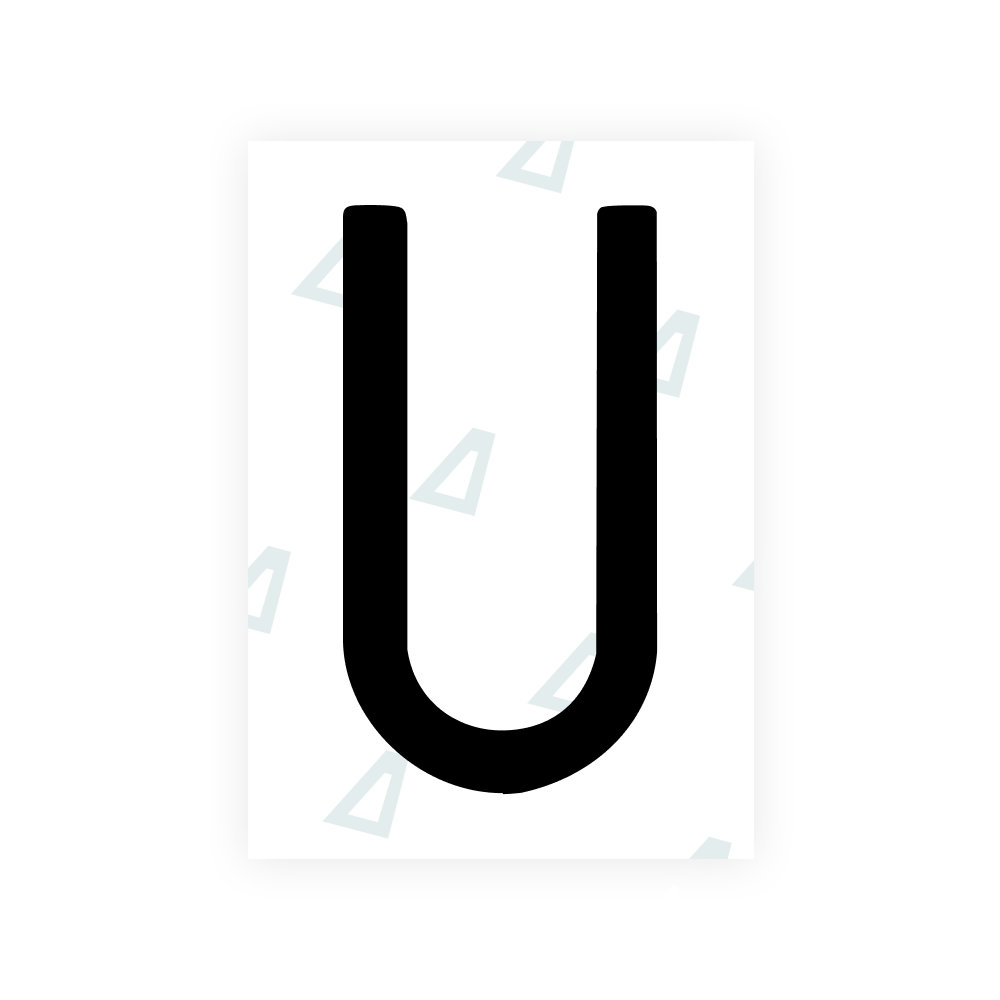 Alite Nanofilm for CA (British Columbia) license plates - Symbol "U"