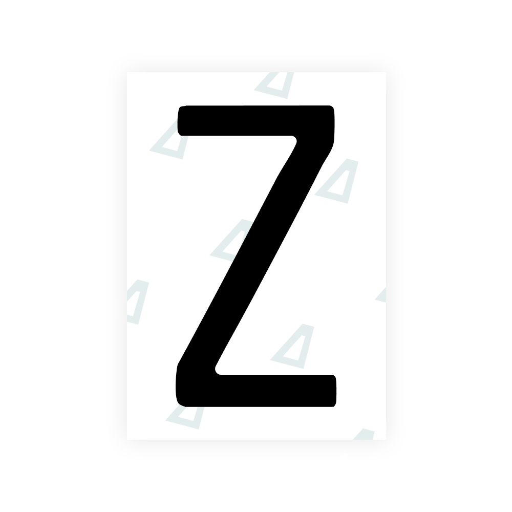 Alite Nanofilm für kalifornische (Ontario) Kfz-Kennzeichen – Symbol „Z“