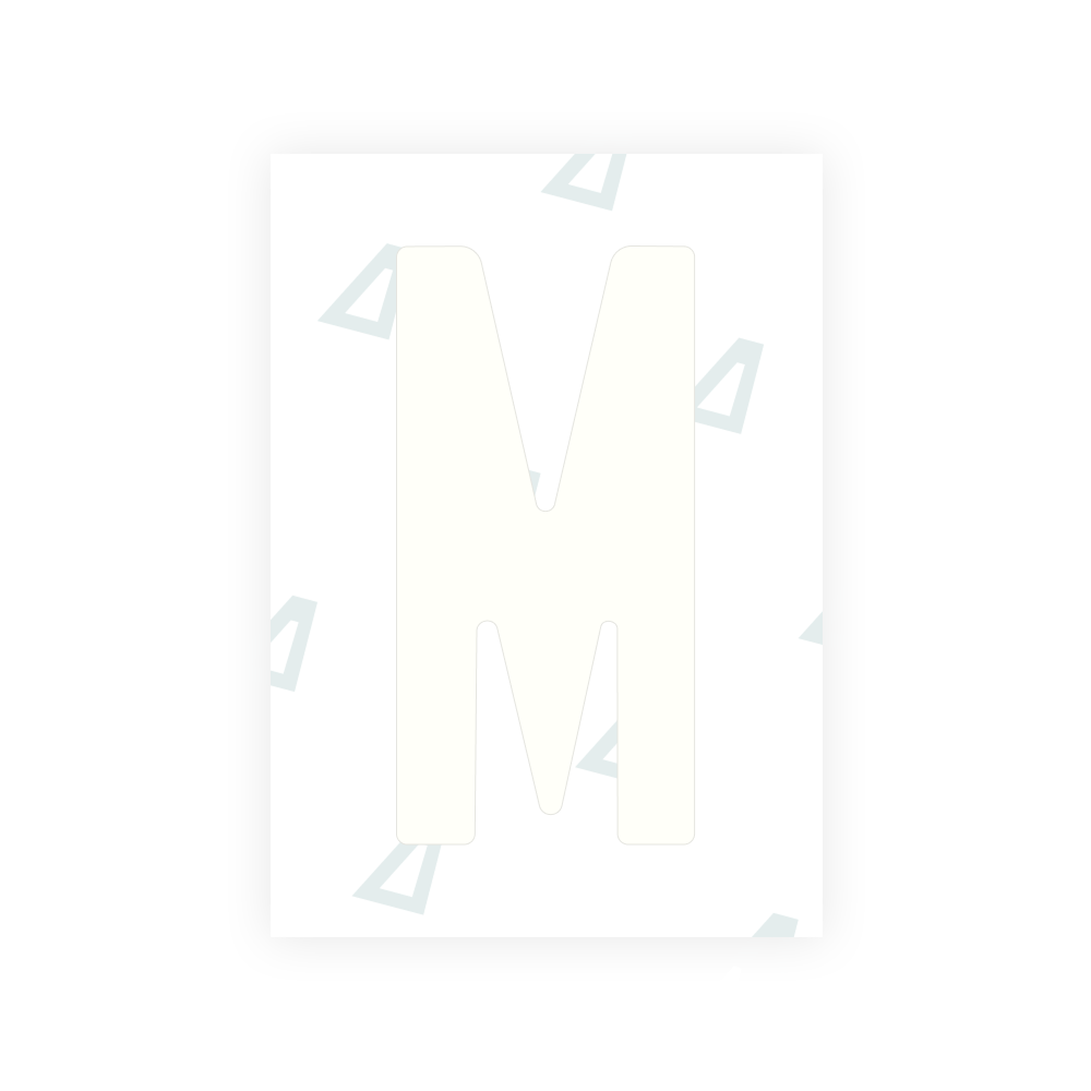 Alite Nanofilm for Colombia number plates - Symbol "M"
