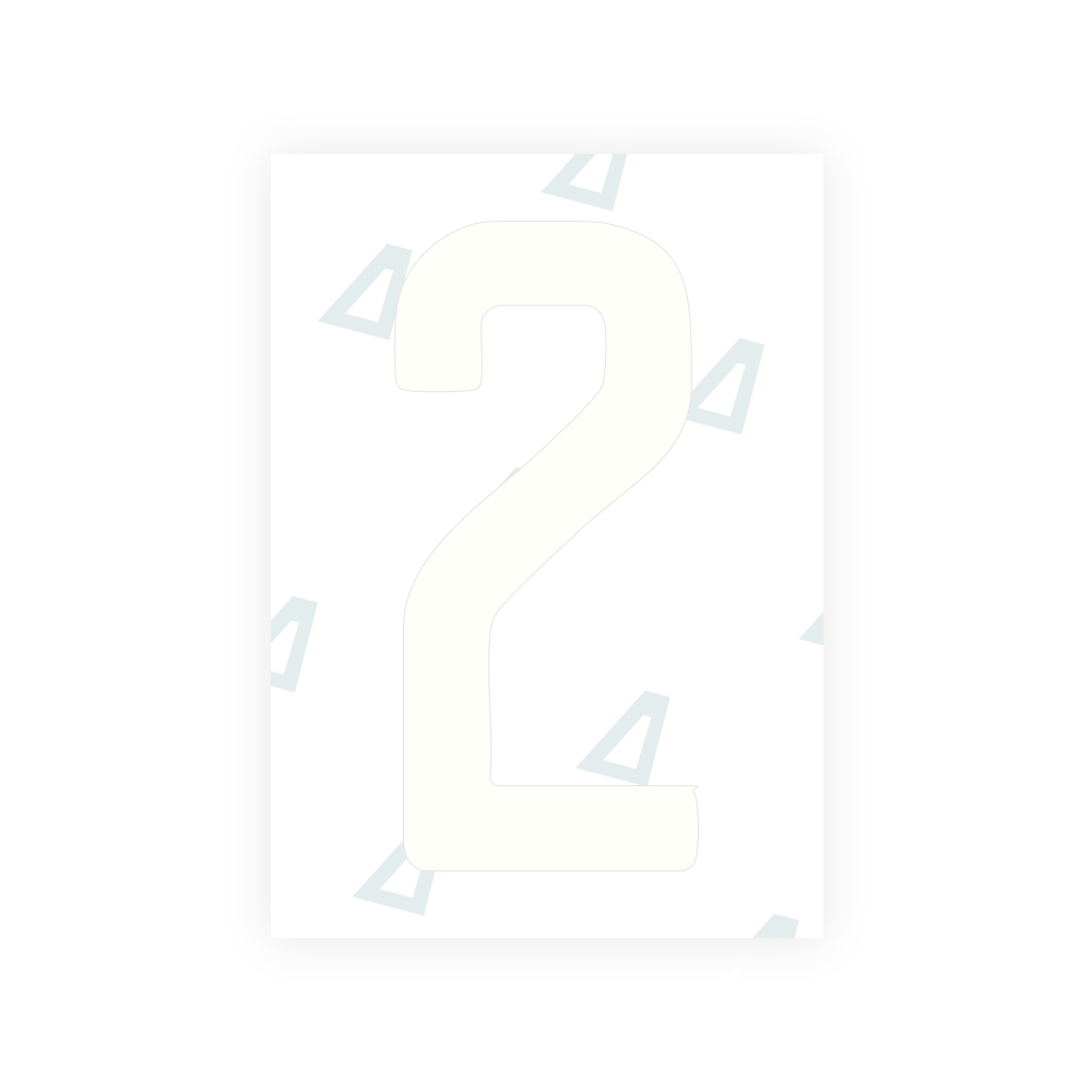Alite Nanofilm für US-amerikanische (Colorado) Kfz-Kennzeichen – Symbol „2“