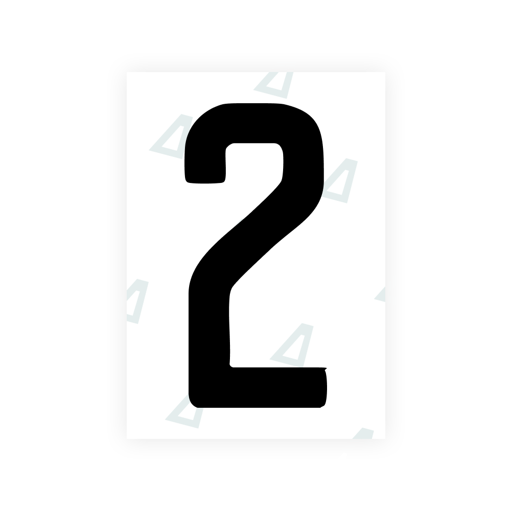 Alite Nanofilm für US-amerikanische (Colorado) Kfz-Kennzeichen – Symbol „2“