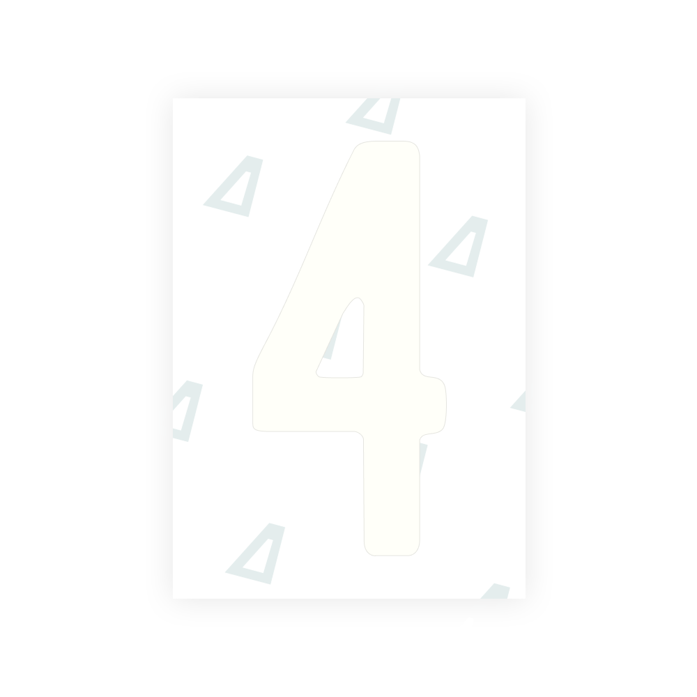 Alite Nanofilm for US (Colorado) license plates - Symbol "4"
