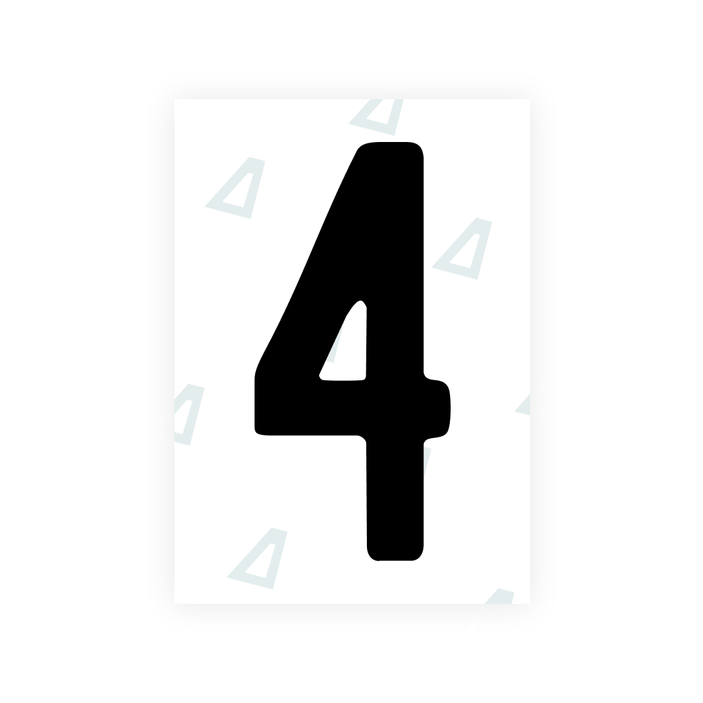 Alite Nanofilm for US (Colorado) license plates - Symbol "4"