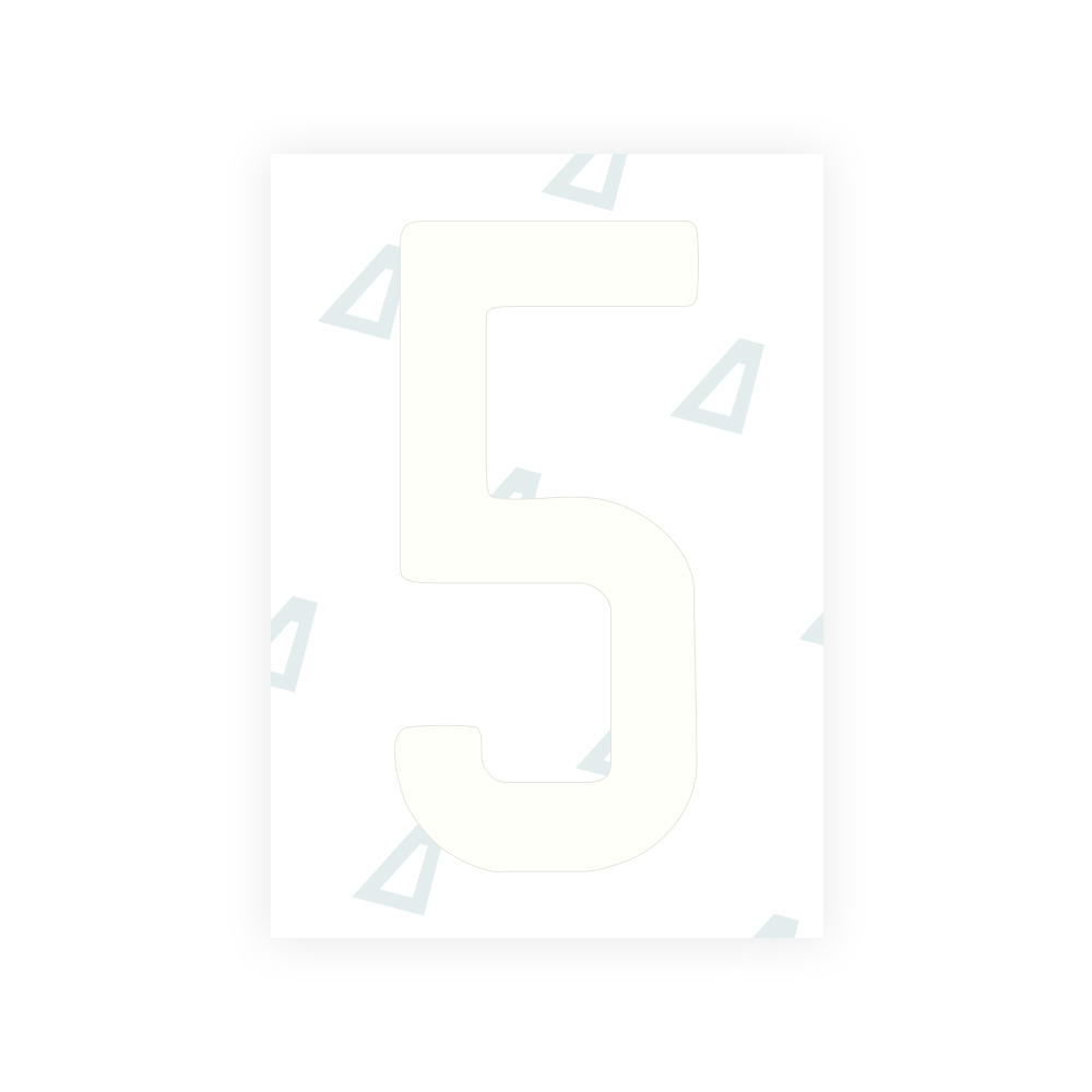 Alite Nanofilm for US (Colorado) license plates - Symbol "5"